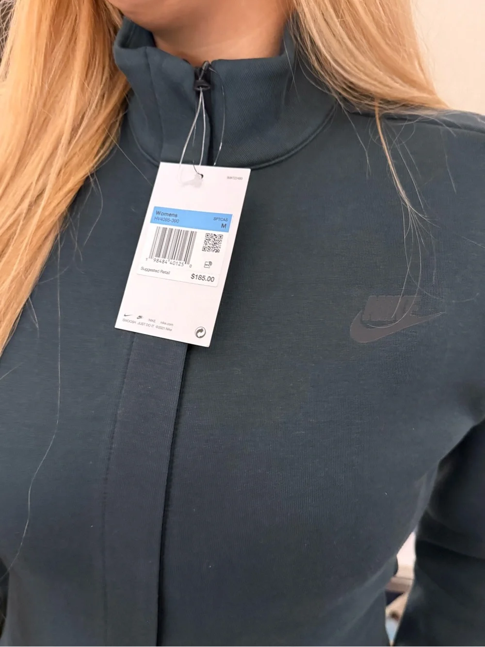 NWT Nike Sportswear Tech Fleece Jumpsuit Seaweed Green M